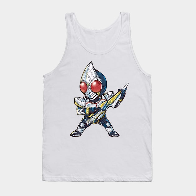 Kamen Rider Blade Chibi Tank Top by RatjoenMerch